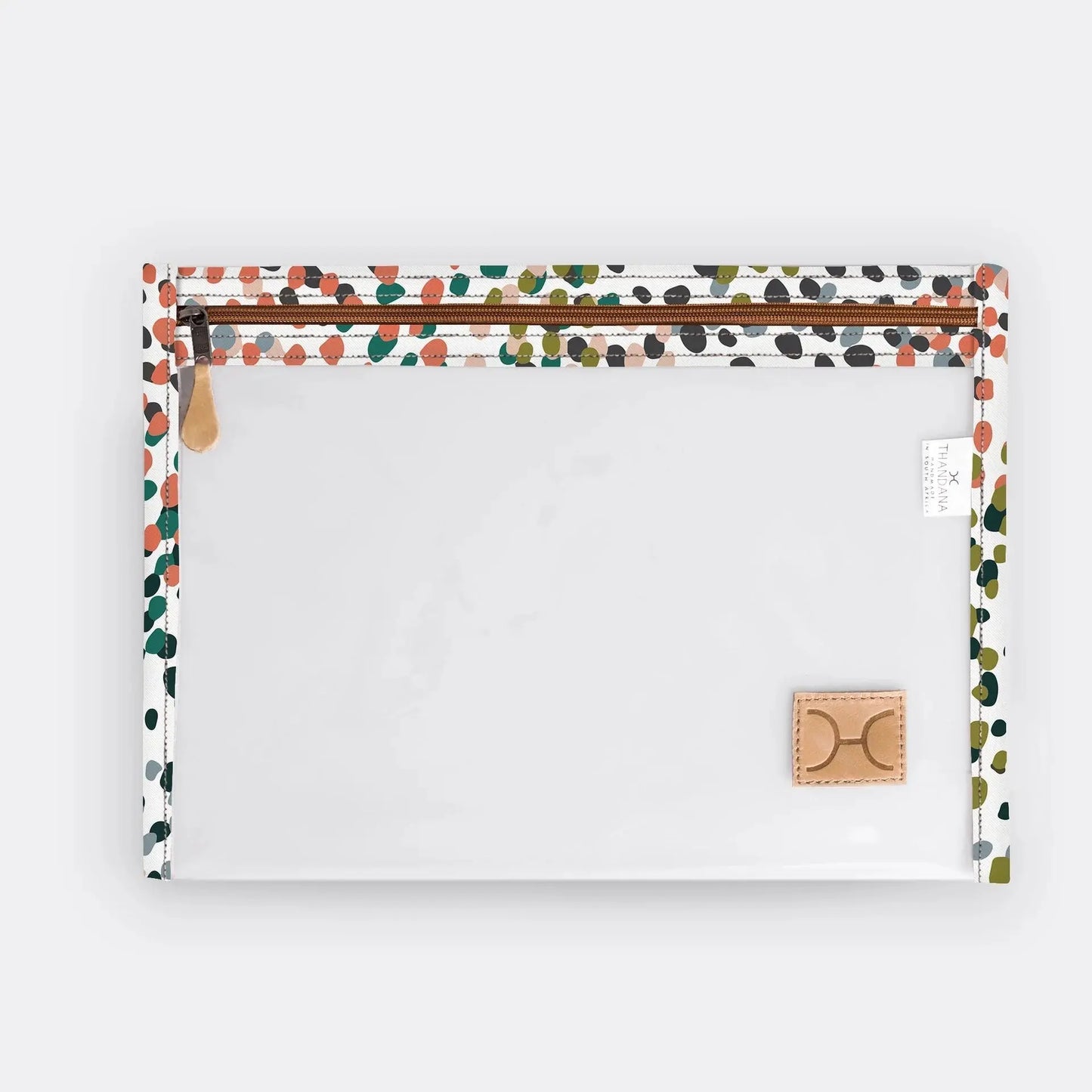 Thandana Clear Document Pouch – Laminated Fabric Travel Case Motherhood