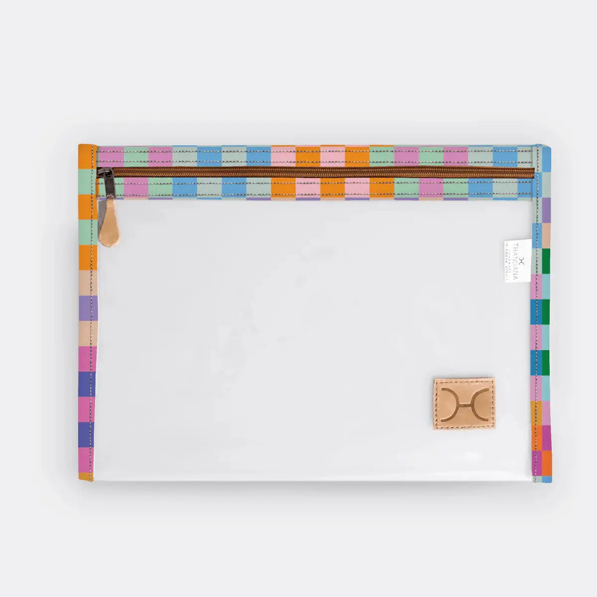 Thandana Clear Document Pouch – Laminated Fabric Travel Case Motherhood