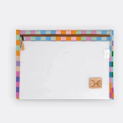 Thandana Clear Document Pouch – Laminated Fabric Travel Case Motherhood