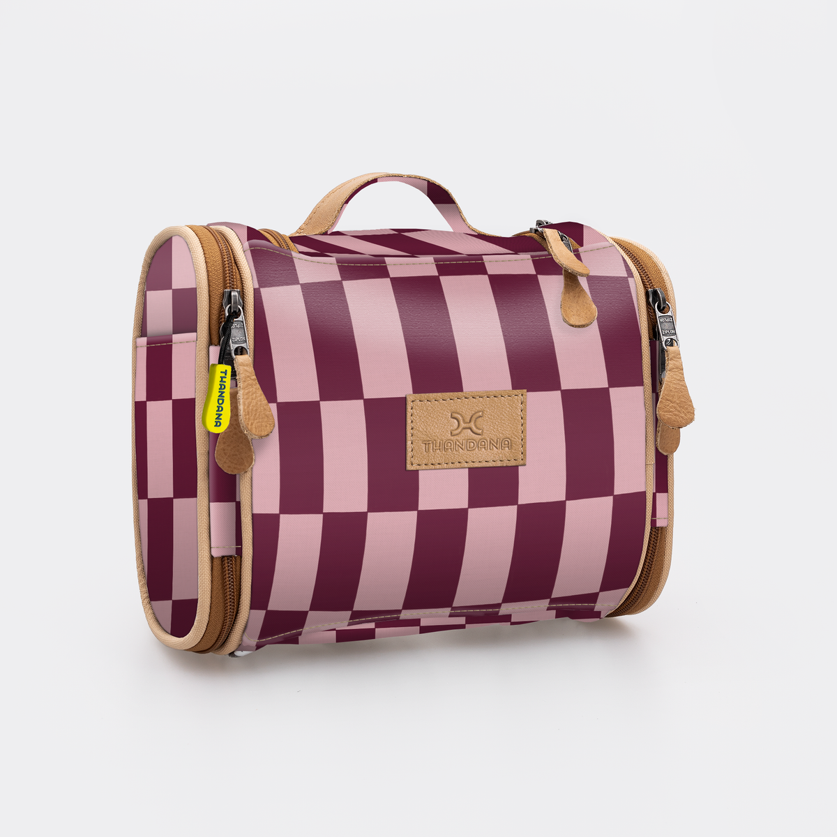 Thandana Compact Travel Vanity Checkmate - Cherry