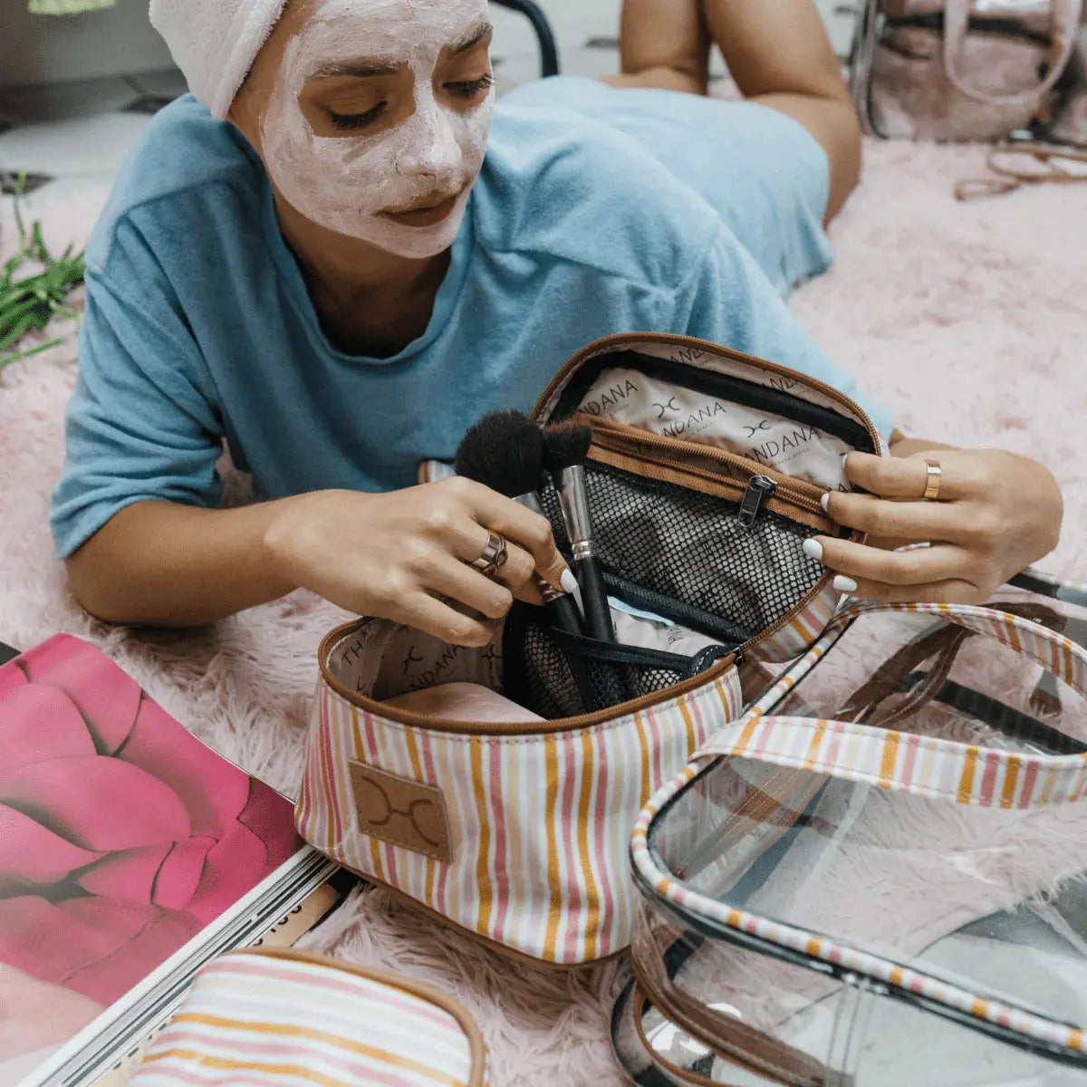 Thandana Cosmetic Maxi Bag Set – Luxury Travel Organiser Thandana