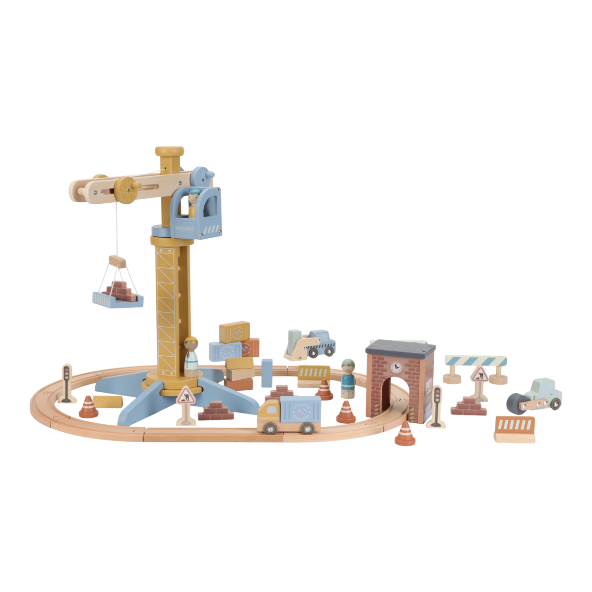 Little Dutch Wooden Crane Set FSC