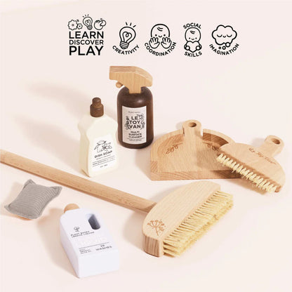 Le Toy Van - Wooden Cleaning Set - 7pcs