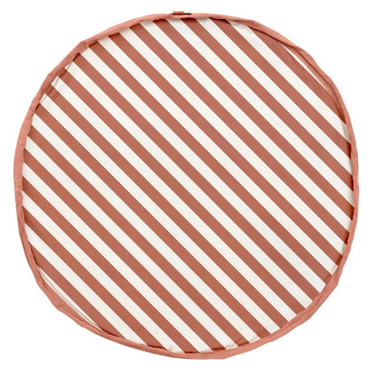 Play&Go - 3-in-1 Playmat & Toy Bag - Stripes Brown