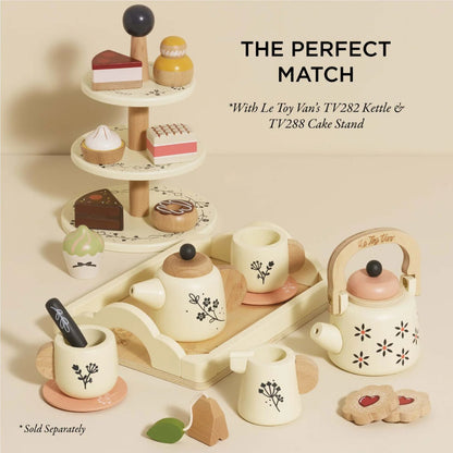 Le Toy Van - Wooden Tea Set & Tray - 12pcs