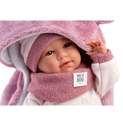Llorens - Baby Girl Doll with Crying Mechanism, Clothing & Sleeping-bag: Mimi - 42cm