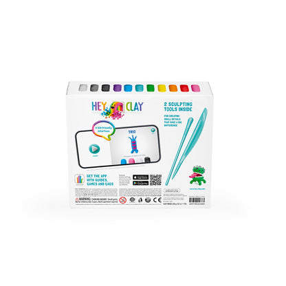 Hey Clay - Modelling Air-Dry Clay with Fun Interactive App - Aliens, 15 cans