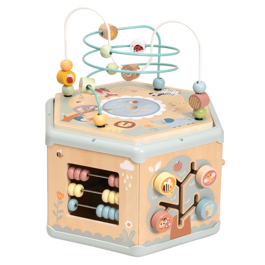 TookyToy - 7-in-1 Pastel Jumbo Play Cube Activity Toy