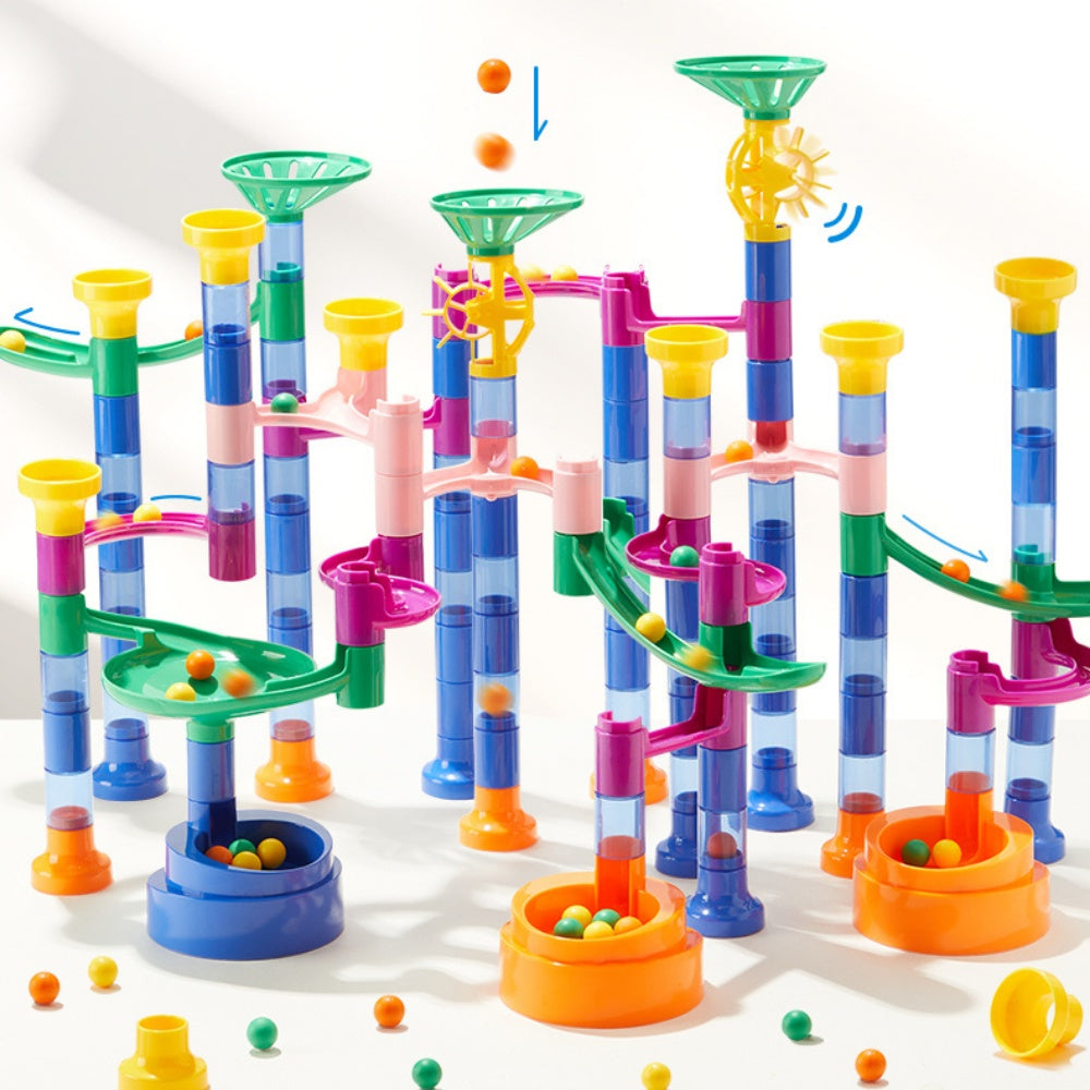 Mideer - Marble Run Track Building Block Toy - 51 Pieces with Water Play