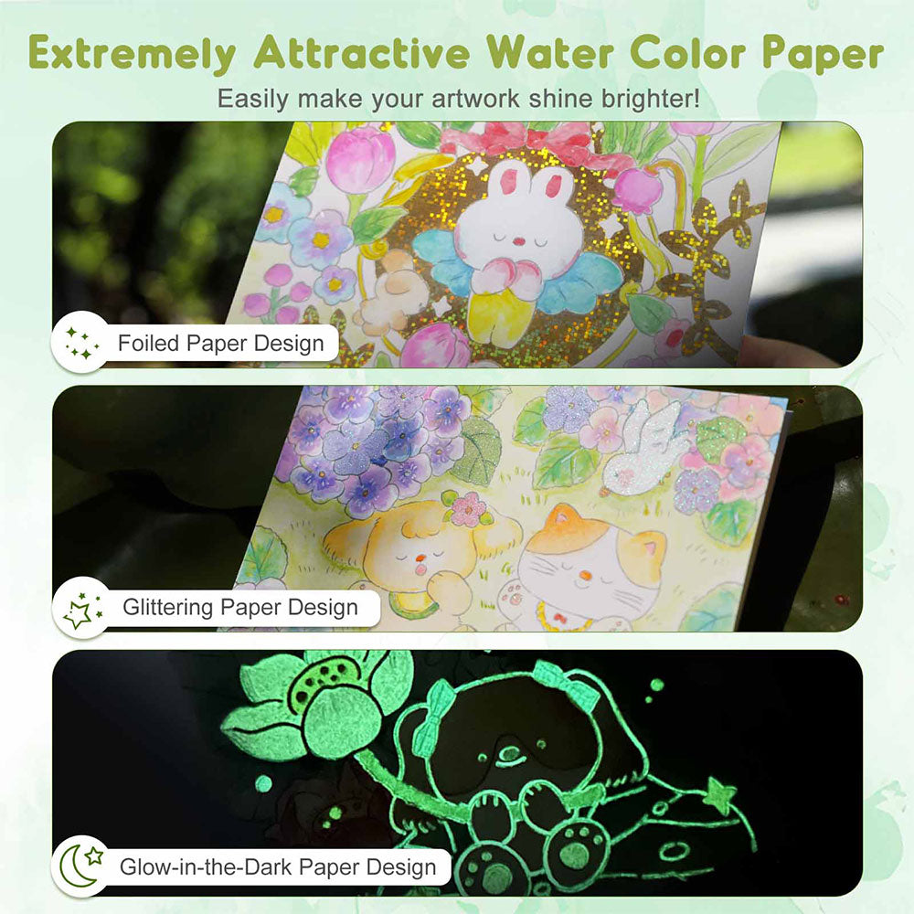 Jar Meló - Watercoloring Painting Book - Whimsical Pet Paradise