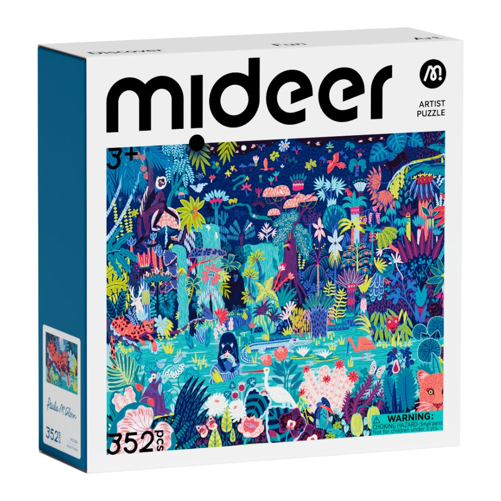 Mideer - Artist Puzzle: Into the Forest - 352 Piece Illustrated Nature Jigsaw for Kids