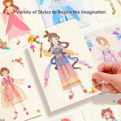 Mideer - Dress Making Arts & Crafts Book Set: Princess Evening Gown
