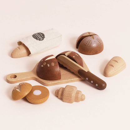 Le Toy Van - Wooden Artisan Bread & Knife Set - 12pcs