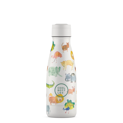 Cool Bottles - Kids Triple-Insulated Water Bottle - African Safari 260ml