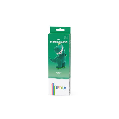 Hey Clay - Modelling Air-Dry Clay with Fun Interactive App - Tyrannosaurus, series Dinos, 3 cans