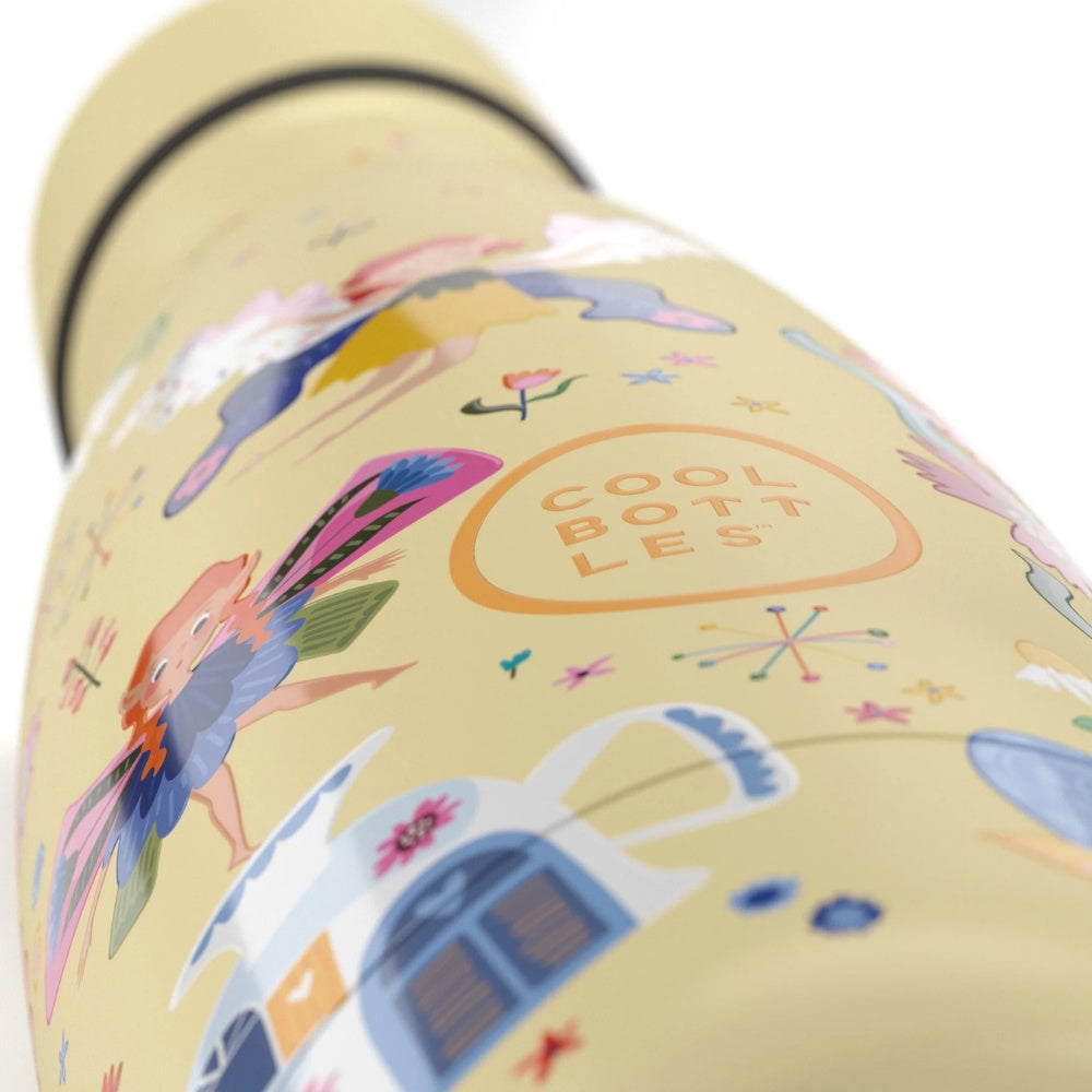 Cool Bottles - Kids Triple-Insulated Water Bottle - Magical Fairies 350ml