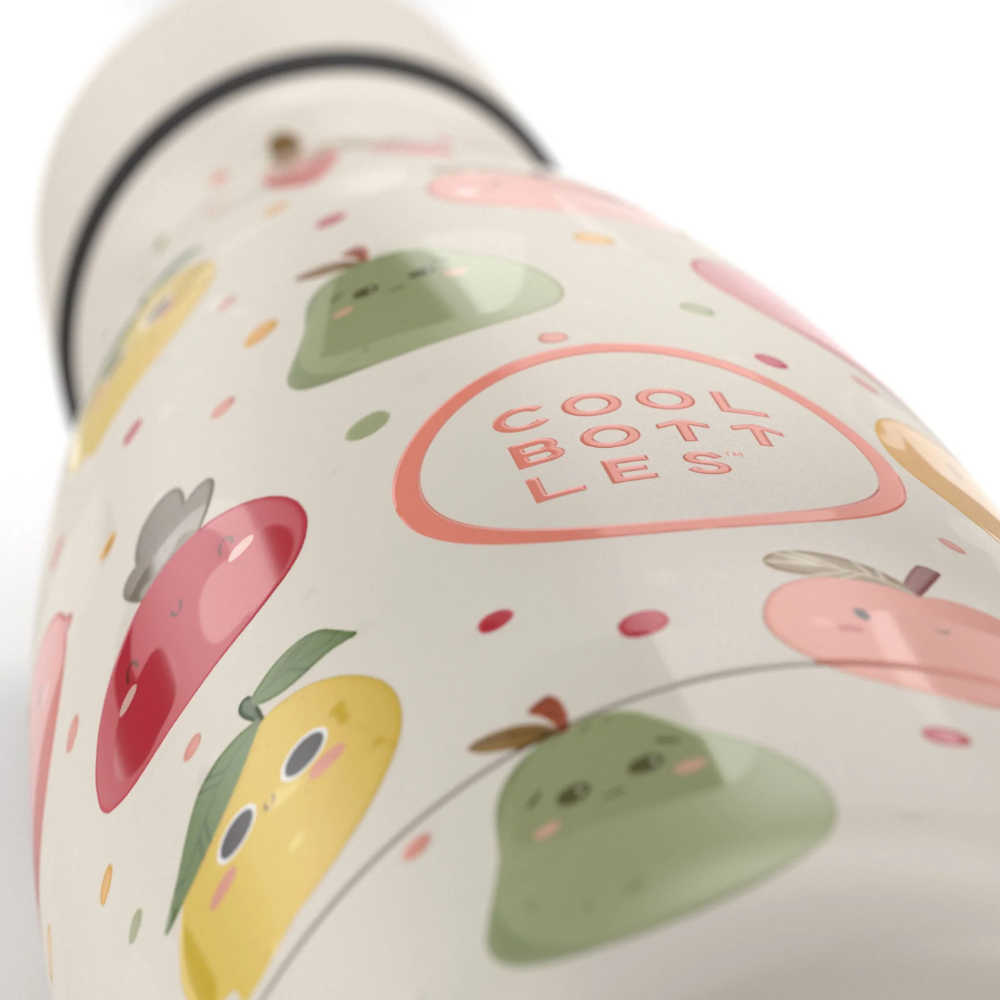 Cool Bottles - Kids Triple-Insulated Water Bottle - Fruit Salad 260ml