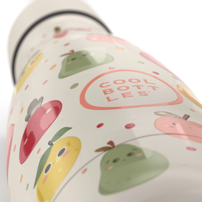 Cool Bottles - Kids Triple-Insulated Water Bottle - Fruit Salad 260ml