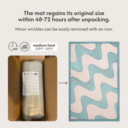 Hakuna Matte - CloudSoftRise Play Mat 3D Carpet - Waves 170 x 120 x 2.5 cm