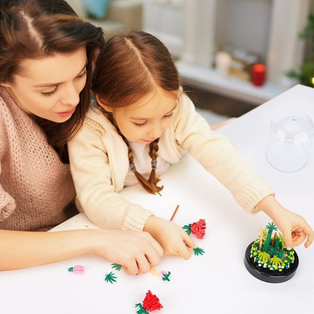 Cogo - Building Block Set - Rose Flower Dome - 593 Pieces