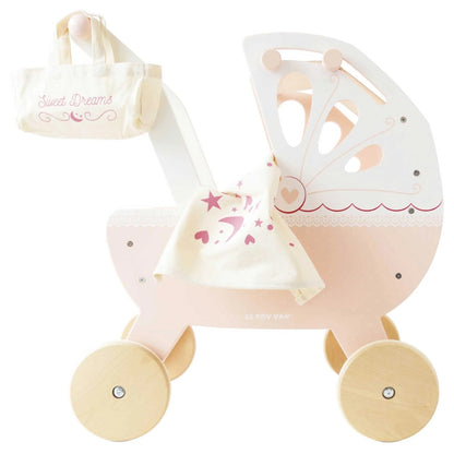 Le Toy Van - Wooden Retro Doll Pram