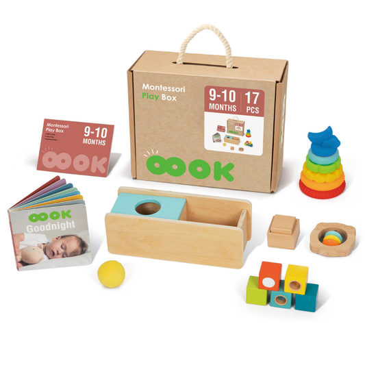 TookyToy - Montessori Activity Box Baby Playset - 9-10 Months