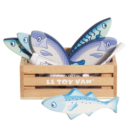 Le Toy Van - Wooden Fish Food Crate - 8pcs