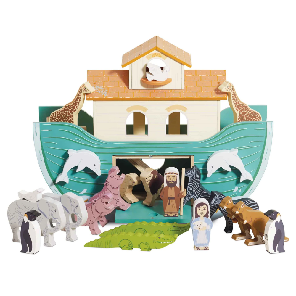 Le Toy Van - Noah's Great Wooden Ark & Animals - 23pcs