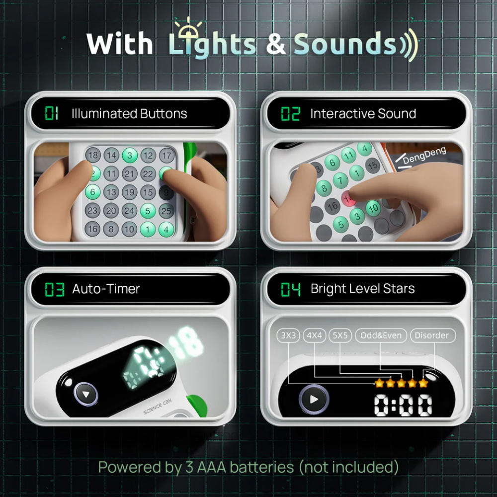 TopBright - Speed Number 3-in-1 STEM Brain Training Game for Kids