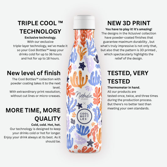Cool Bottles - Triple-Insulated Water Bottle - Allegra 500ml
