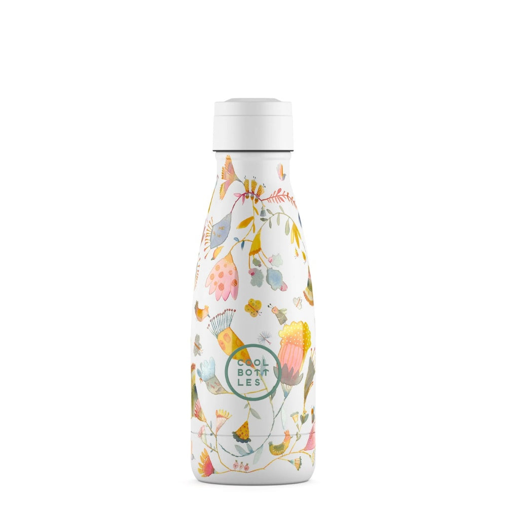 Cool Bottles - Kids Triple-Insulated Water Bottle - Spring Flowers 260ml
