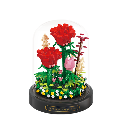 Cogo - Building Block Set - Rose Flower Dome - 593 Pieces