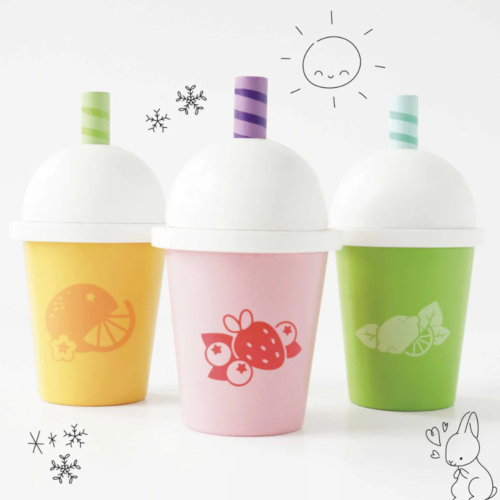 Le Toy Van - Wooden Take Away Smoothie Trio - 3pcs