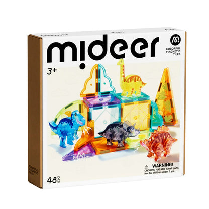 Mideer - Magnetic Tiles Building Set: Jurassic Adventure 48pcs