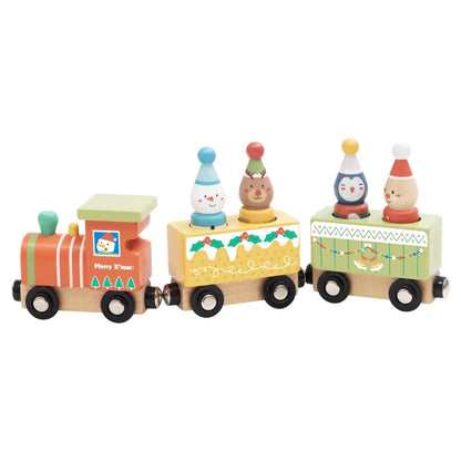 hi Pando - Wooden Magnetic Train Set - Christmas - 7 Pieces