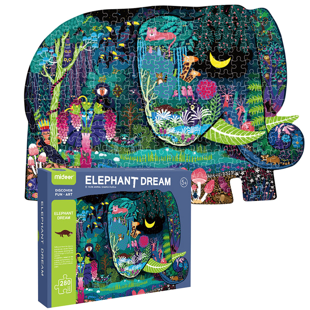 Mideer - Animal Puzzle - Elephant - 280pcs