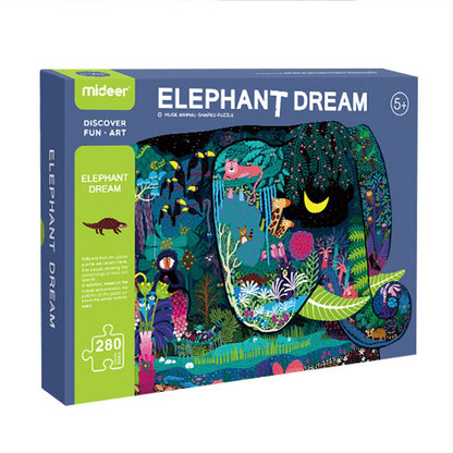Mideer - Animal Puzzle - Elephant - 280pcs