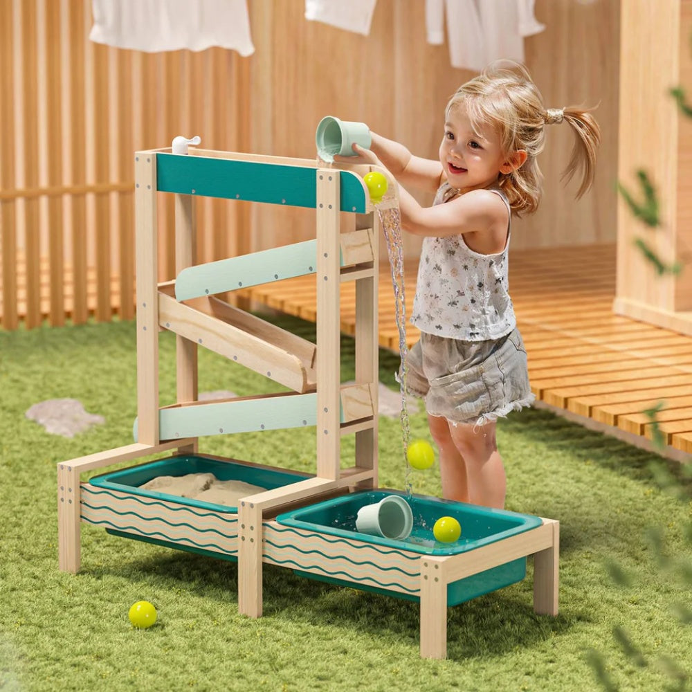 TopBright - Outdoor Wooden Sand and Water Play Station