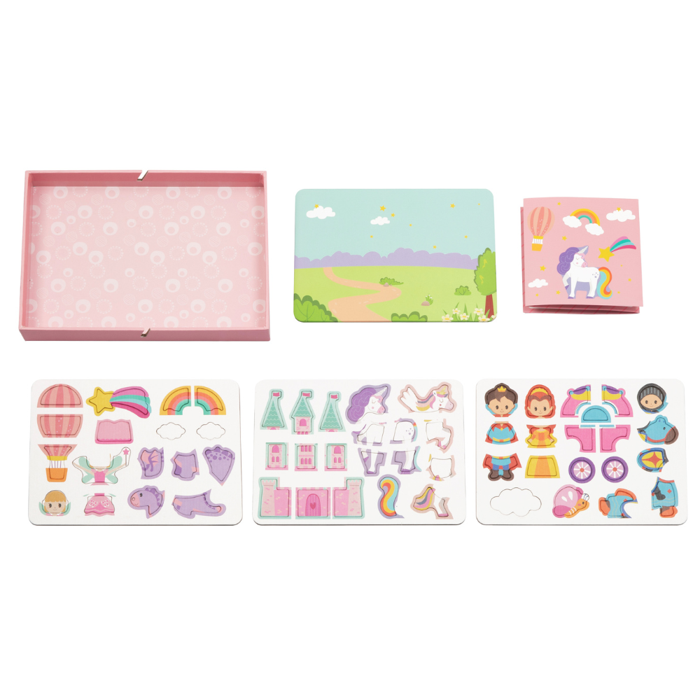 hi Pando - Magnetic Unicorn Puzzle Box with Activity Cards