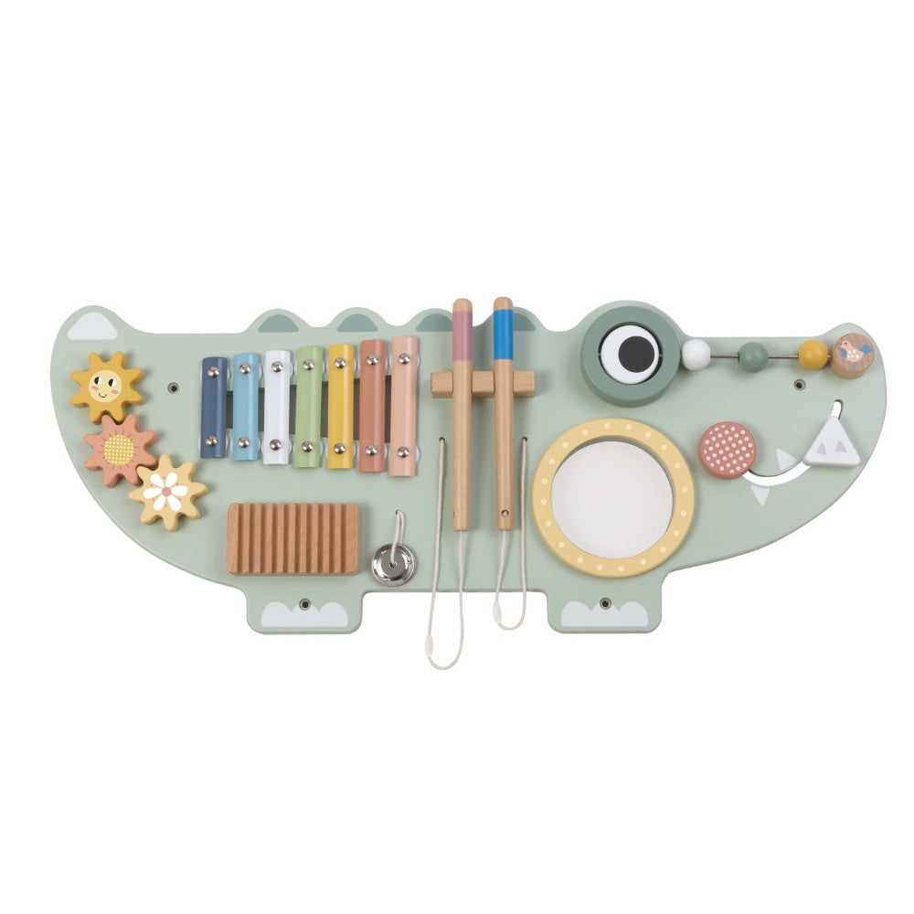 TookyToy - Wooden Crocodile Activity Wall Mounted Learning Toy