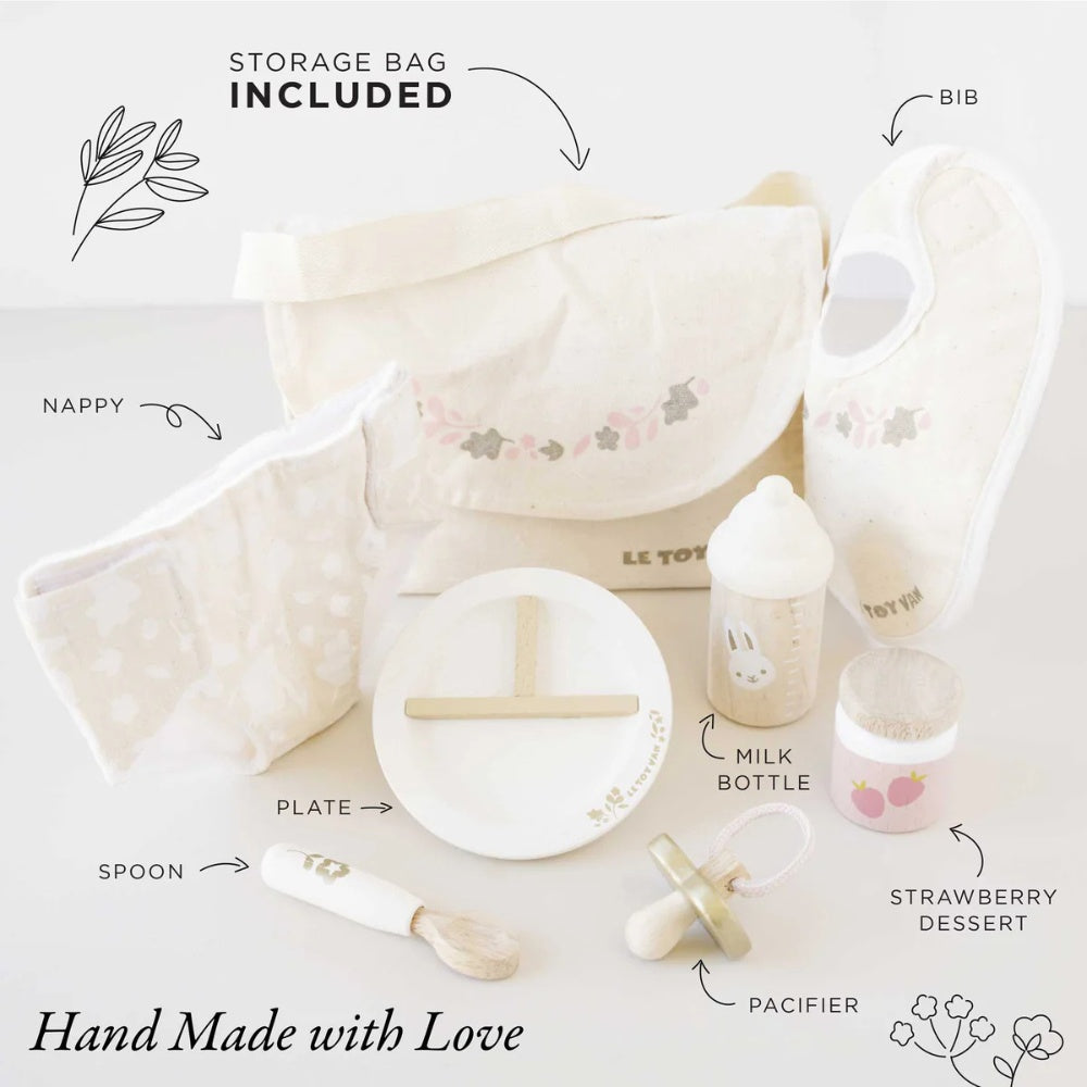 Le Toy Van - Dolls Nursing Kit and Bag - 8pcs