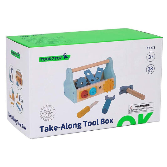 TookyToy - Pretend Play Take-Along Tool Box Toy Set