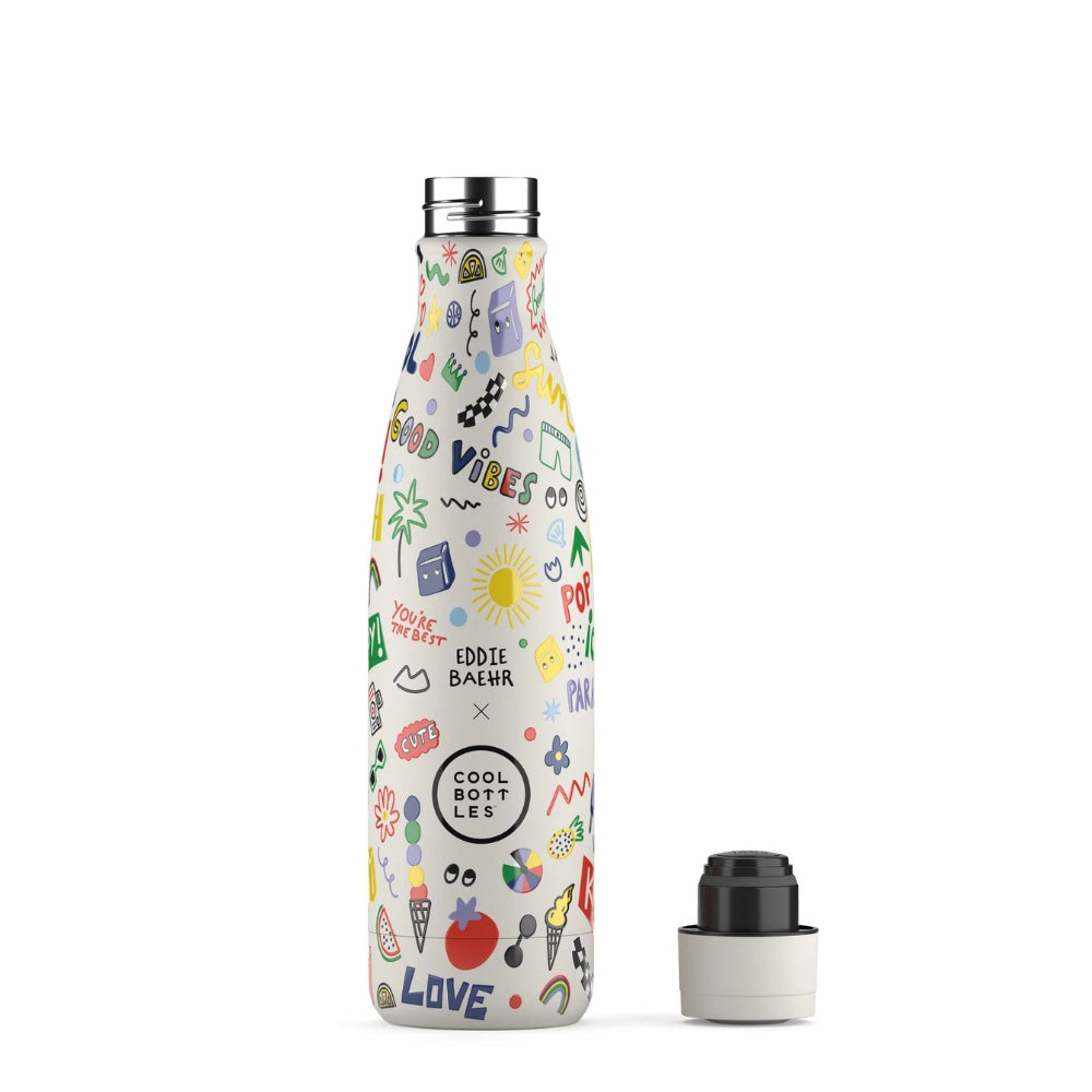 Cool Bottles - Triple-Insulated Water Bottle - Good Vibes 500ml
