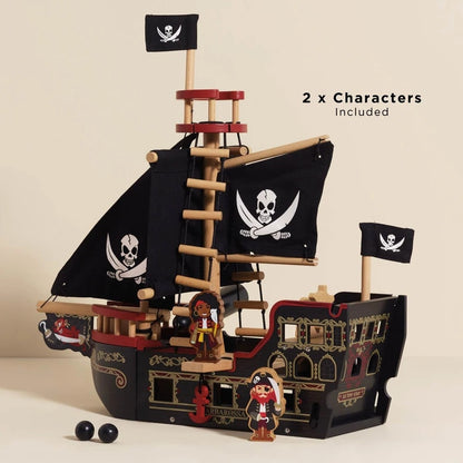 Le Toy Van - Barbarossa Wooden Pirate Ship & Characters