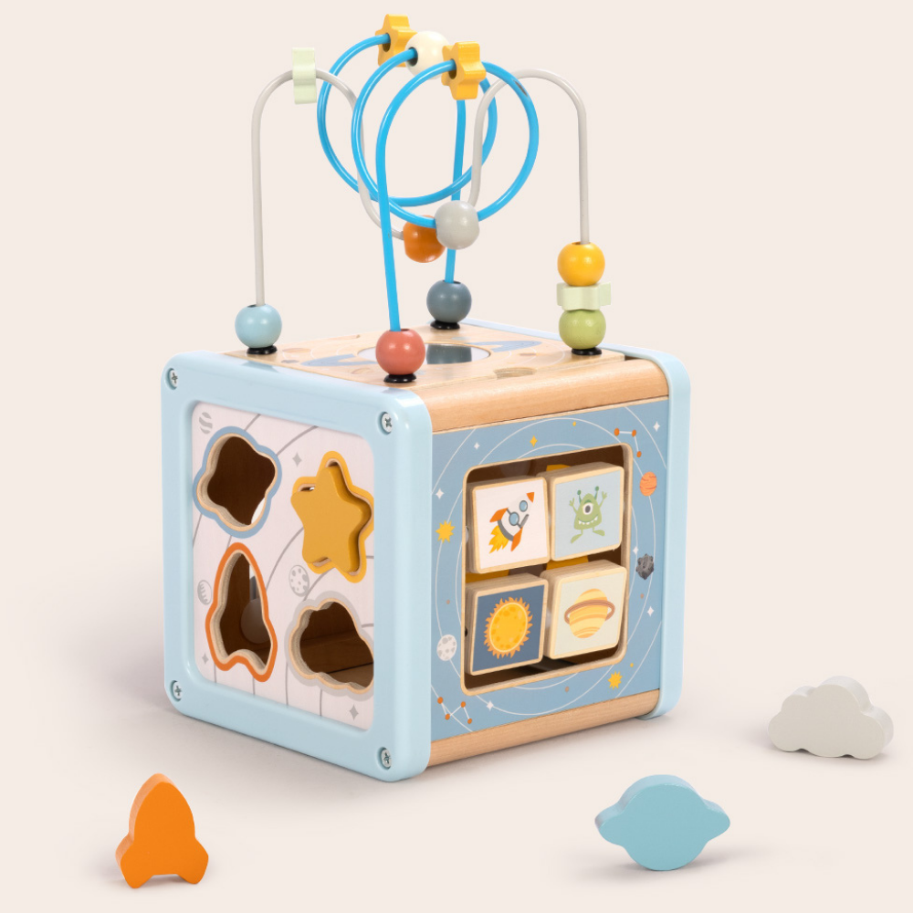 TookyToy - Space Play Cube Activity Toy