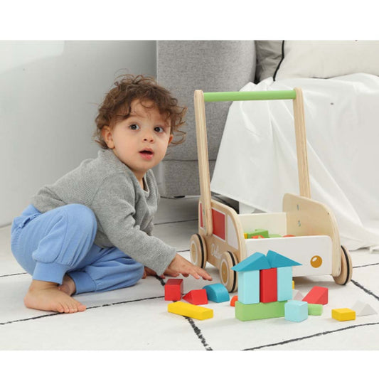 Classic World - Baby Walker with Building Blocks