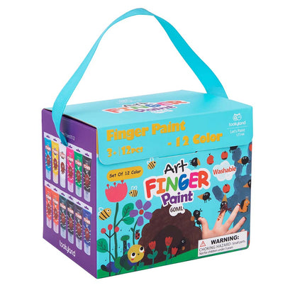TookyToy - Finger Paint - 12 Colors - 60ml - Motherhood