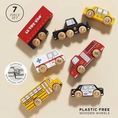 Le Toy Van - American Toy Car Set - 7pcs