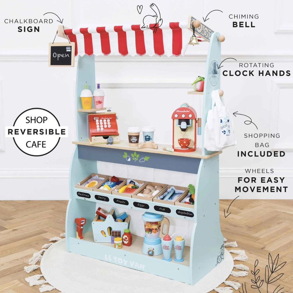 Le Toy Van - Wooden Shop & Cafe Market Stand