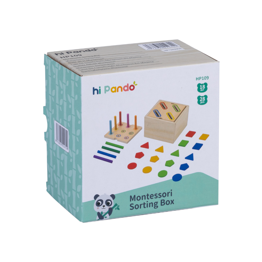 hi Pando - Montessori Shape Sorting Box Learning Toy